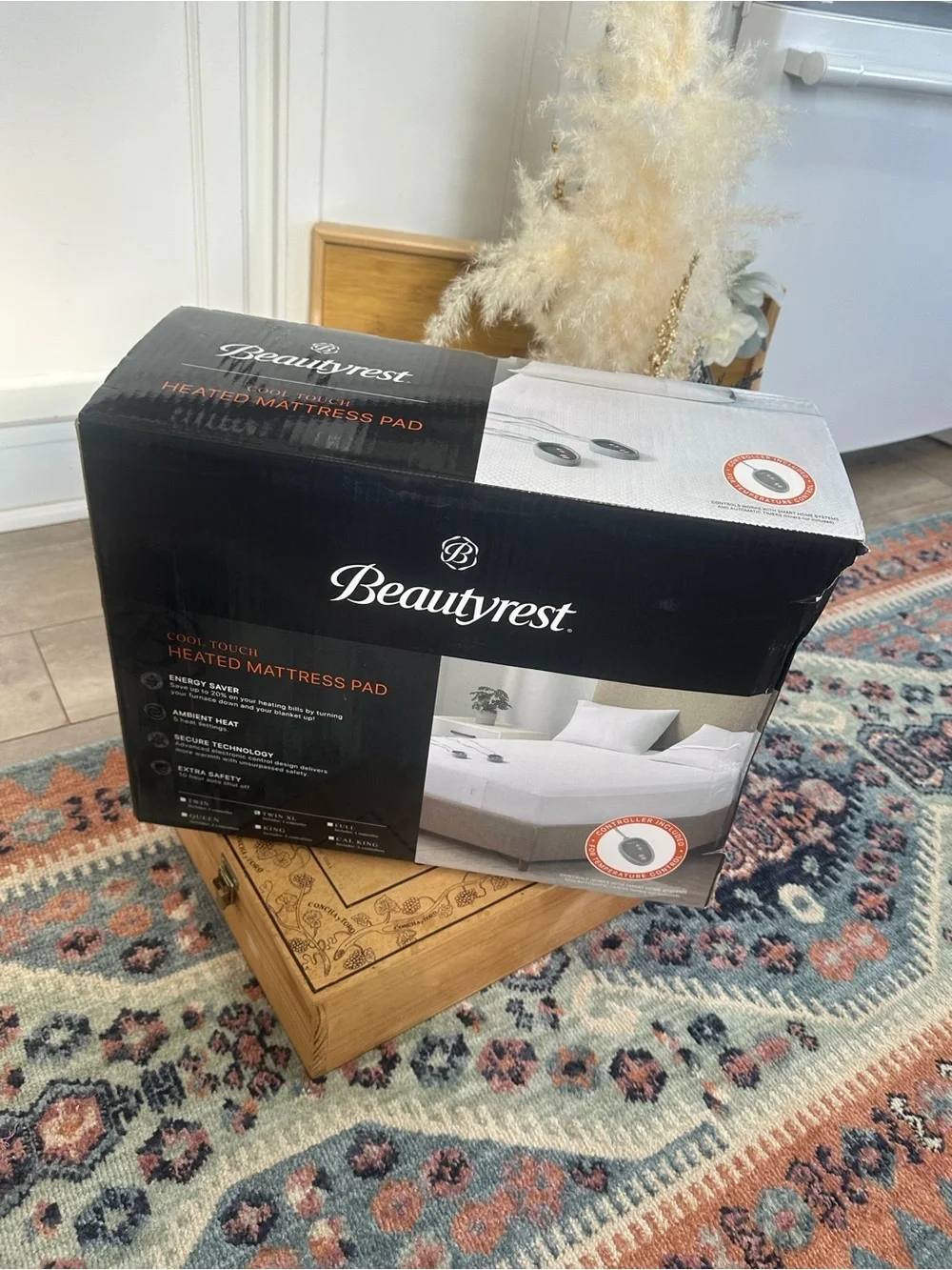New Beauty Rest Cool Touch Heated Mattress Pad Size Twin XL New in Box